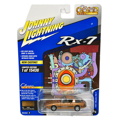 Johnny Lightning Classic Gold 1981 Mazda RX-7 1:64 Diecast Version B