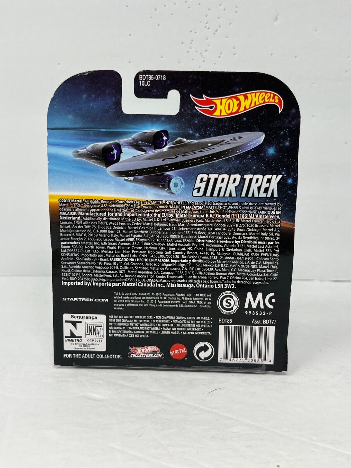 Hot Wheels Retro Entertainment Star Trek U.S.S. Enterprise NCC-1701 1:64 Diecast