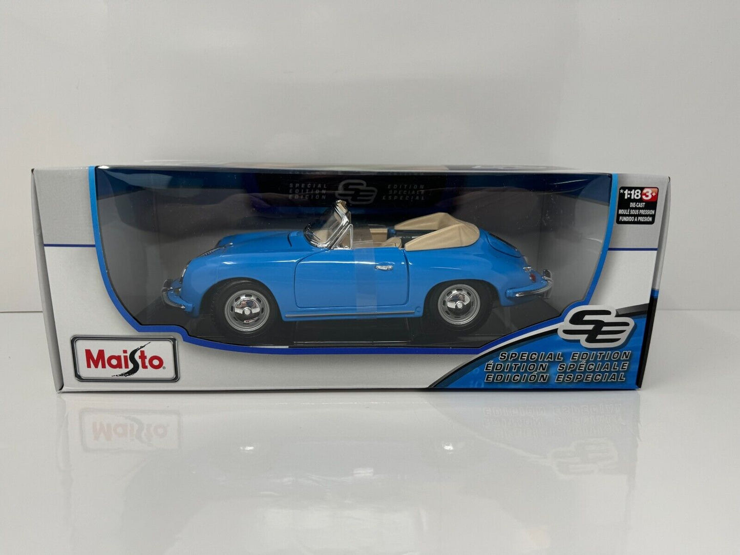 Maisto 1961 Porsche 356B Cabriolet Special Edition 1:18 Diecast