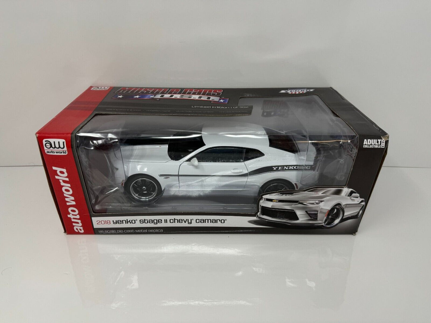 Autoworld 2018 Chevy Camaro Yenko Stage II Limited Edition 1:18 Diecast 1 / 702