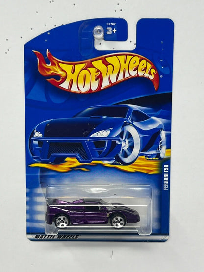 Hot Wheels Ferrari F50 Purple 1:64 Diecast