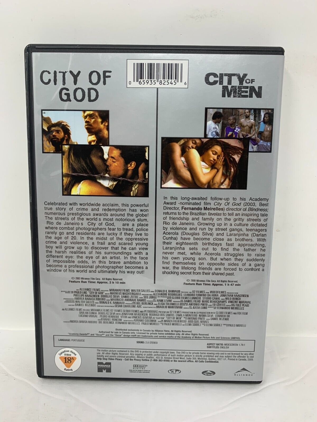 City Of God / City Of Men (DVD) Drama Good Condition!!