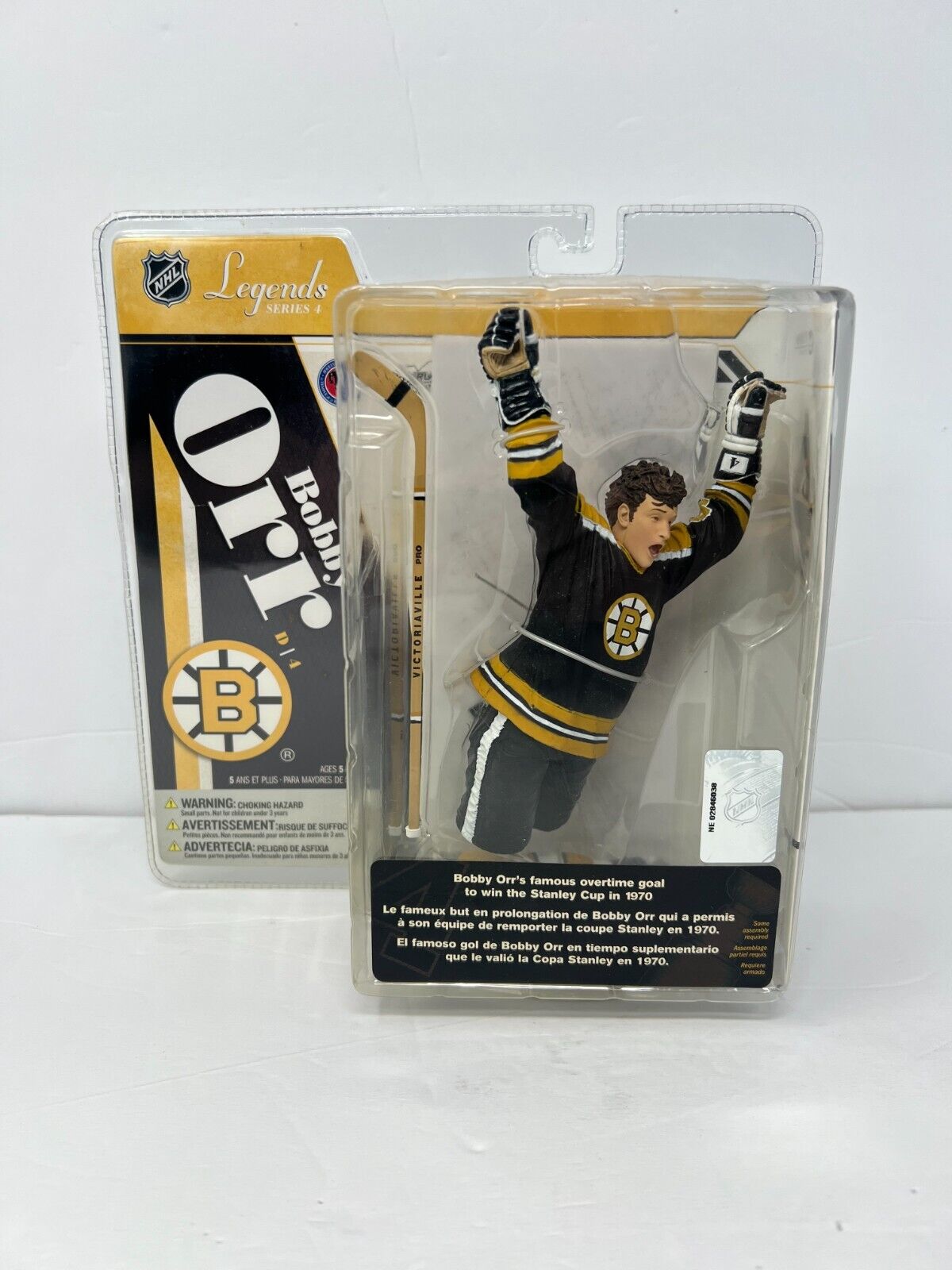 Mcfarlane NHL Bobby Orr Boston Bruins Black Jersey Legends Series 4 Figure