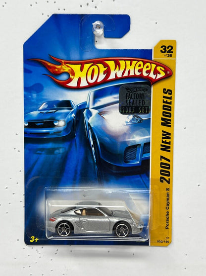 Hot Wheels 2007 New Models Porsche Cayman S 1:64 Diecast Silver Factory Sealed