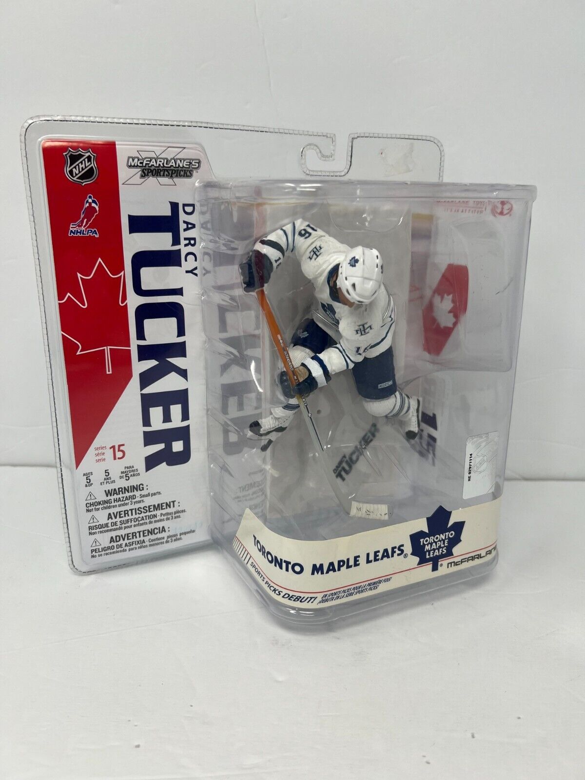 Mcfarlane NHL Darcy Tucker Toronto Maple Leafs White Jersey Series 15 Figure