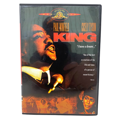 King The Martin Luther King Jr. Mini Series (DVD) Drama Movie Good Condition OOP