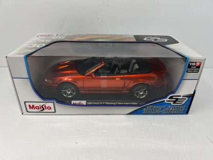 Maisto 2003 Ford SVT Mustang Cobra Covertible Top Special Edition 1:18 Diecast