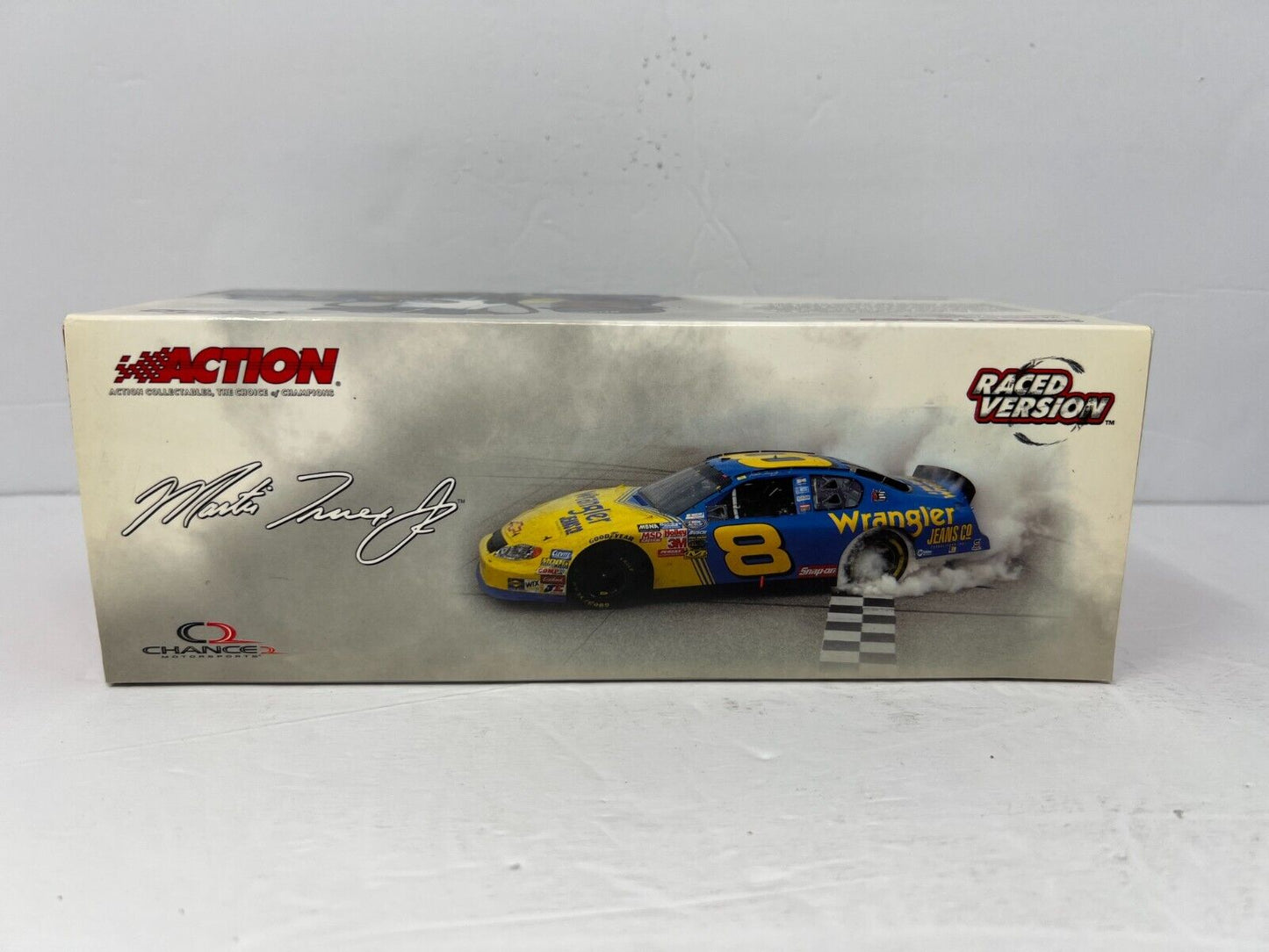 Action Nascar #8 Martin Truex Jr Wrangler Monte Carlo Raced Version 1:24 Diecast