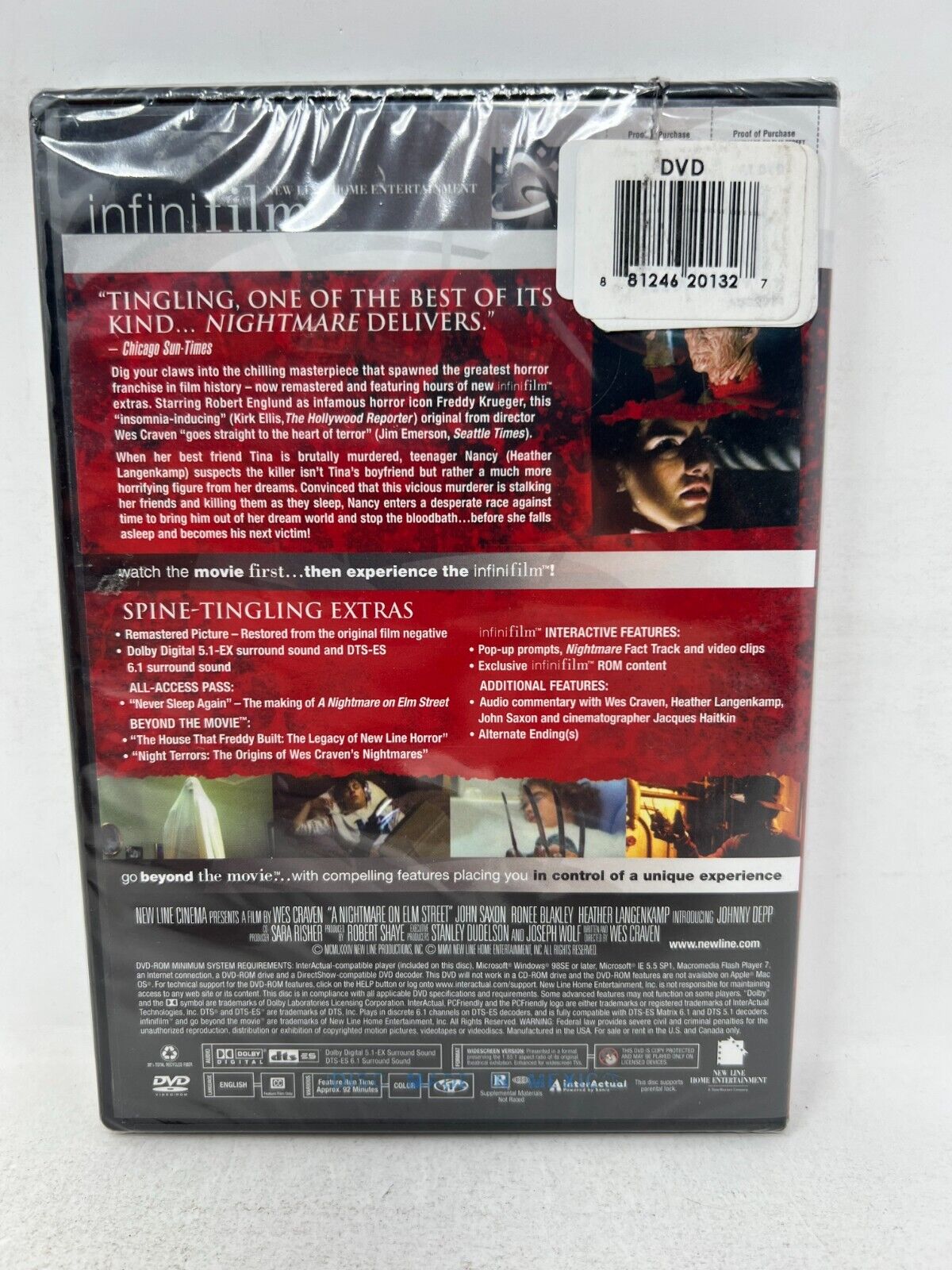 A Nightmare on Elm Street (DVD) Infinifilm Special Edition Horror New & Sealed!!