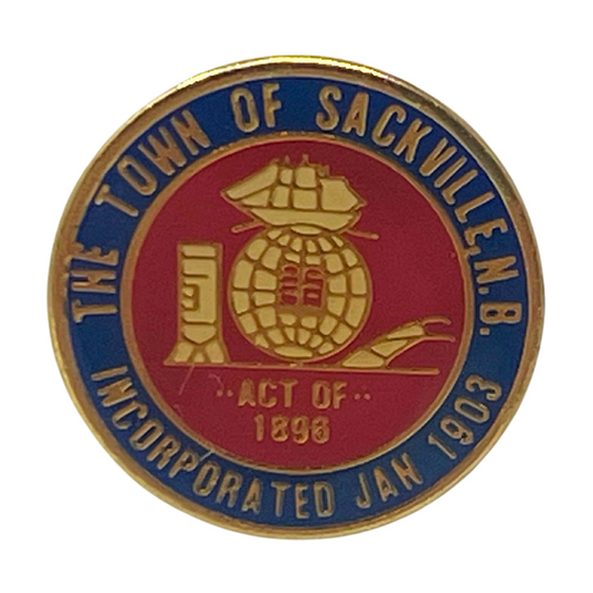 Town of Sackville New Brunswick Souvenir Cities & States Lapel Pin SP3