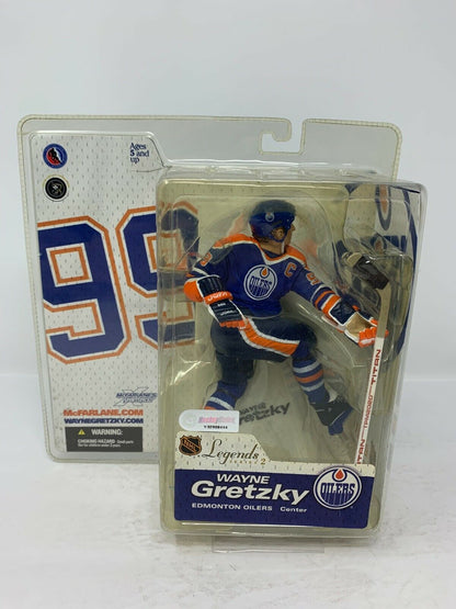 Mcfarlane NHL Wayne Gretzky Edmonton Oilers Blue Jersey Legends Series 2 Figure