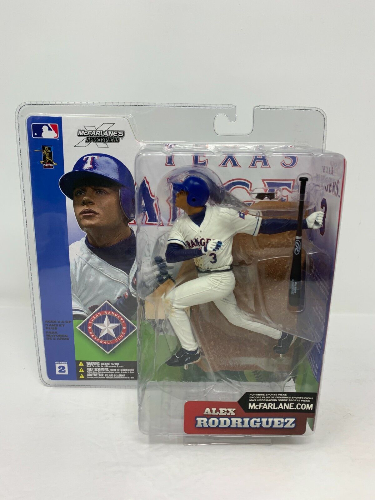 McFarlane MLB Series 2 Alex Rodriguez Texas Rangers Figurine