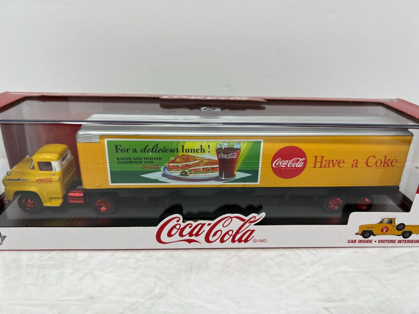 M2 Machines Coke Spartan LCF & 1958 Chevy Apache Stepside  CHASE 1:64 Diecast