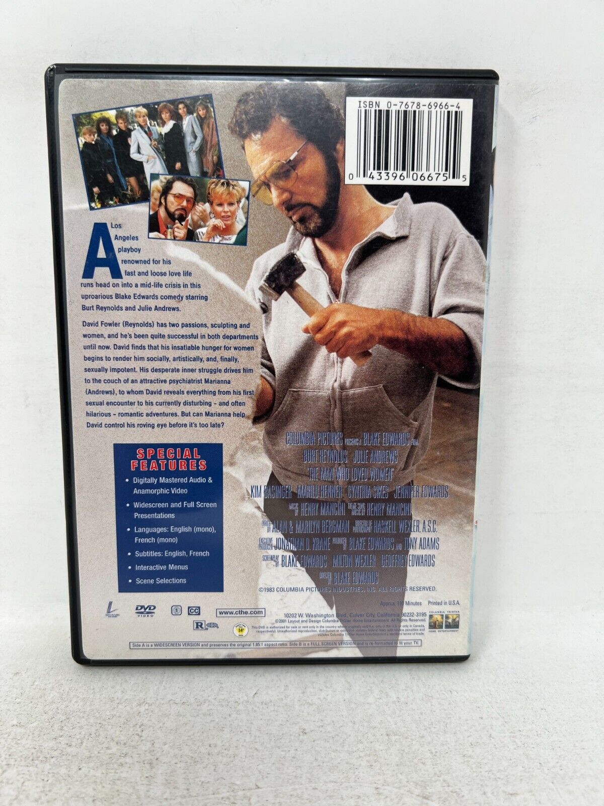 The Man Who Loved Women (DVD) Romance Movie