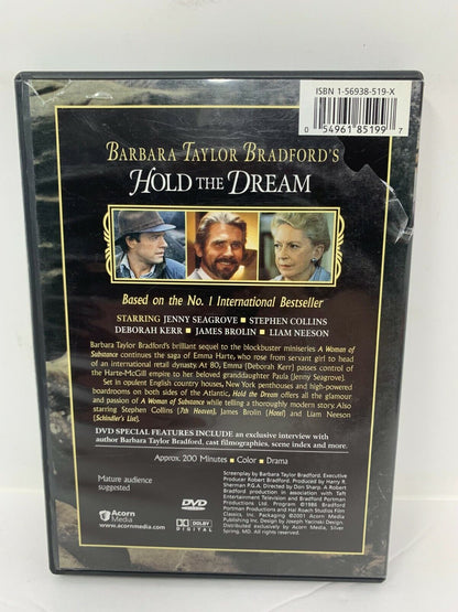 Barbara Taylor Bradford's Hold the Dream (DVD) Miniseries Drama Good Shape