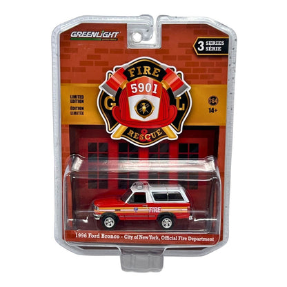Greenlight Fire & Rescue 1996 Ford Bronco 1:64 Diecast