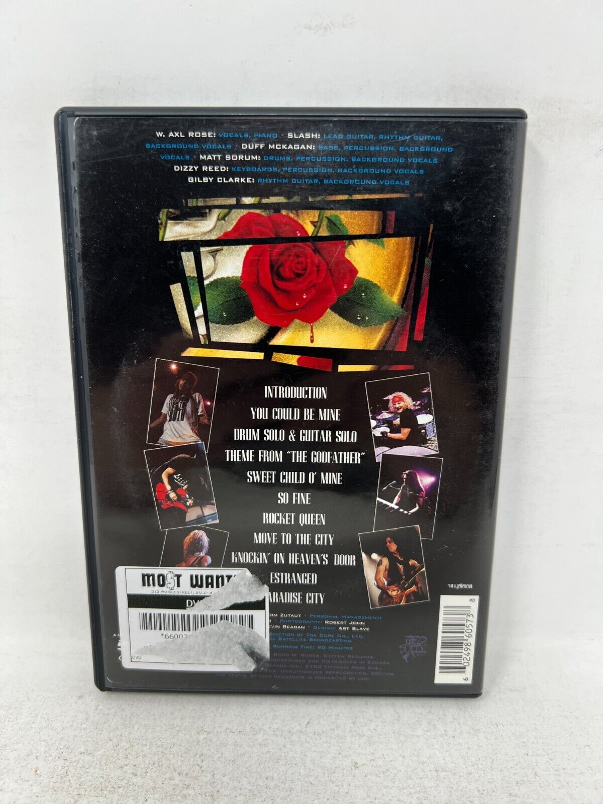 Guns N' Roses Use Your Illusion II (DVD) Music Concert Good Condition!!!