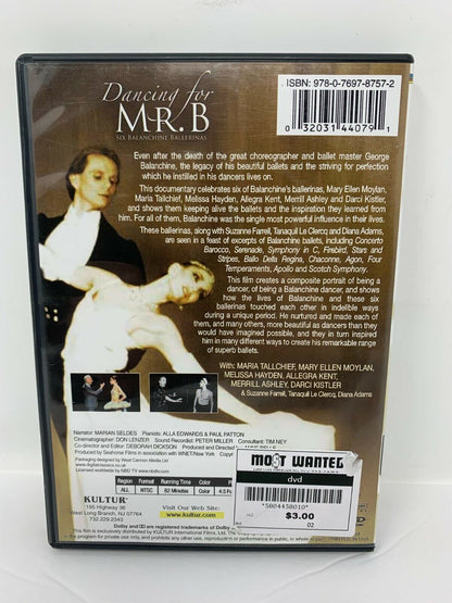 Dancing For Mr. B Six Balanchine Ballerinas (DVD) Drama Good Condition!!!