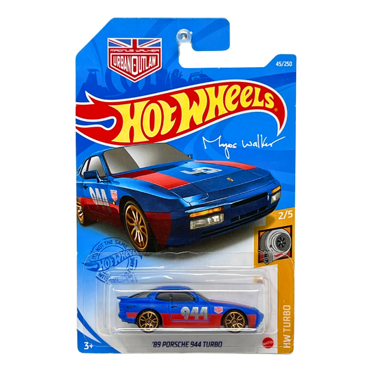 Hot Wheels HW Turbo 1989 Porsche 944 Turbo 1:64 Diecast Blue V5