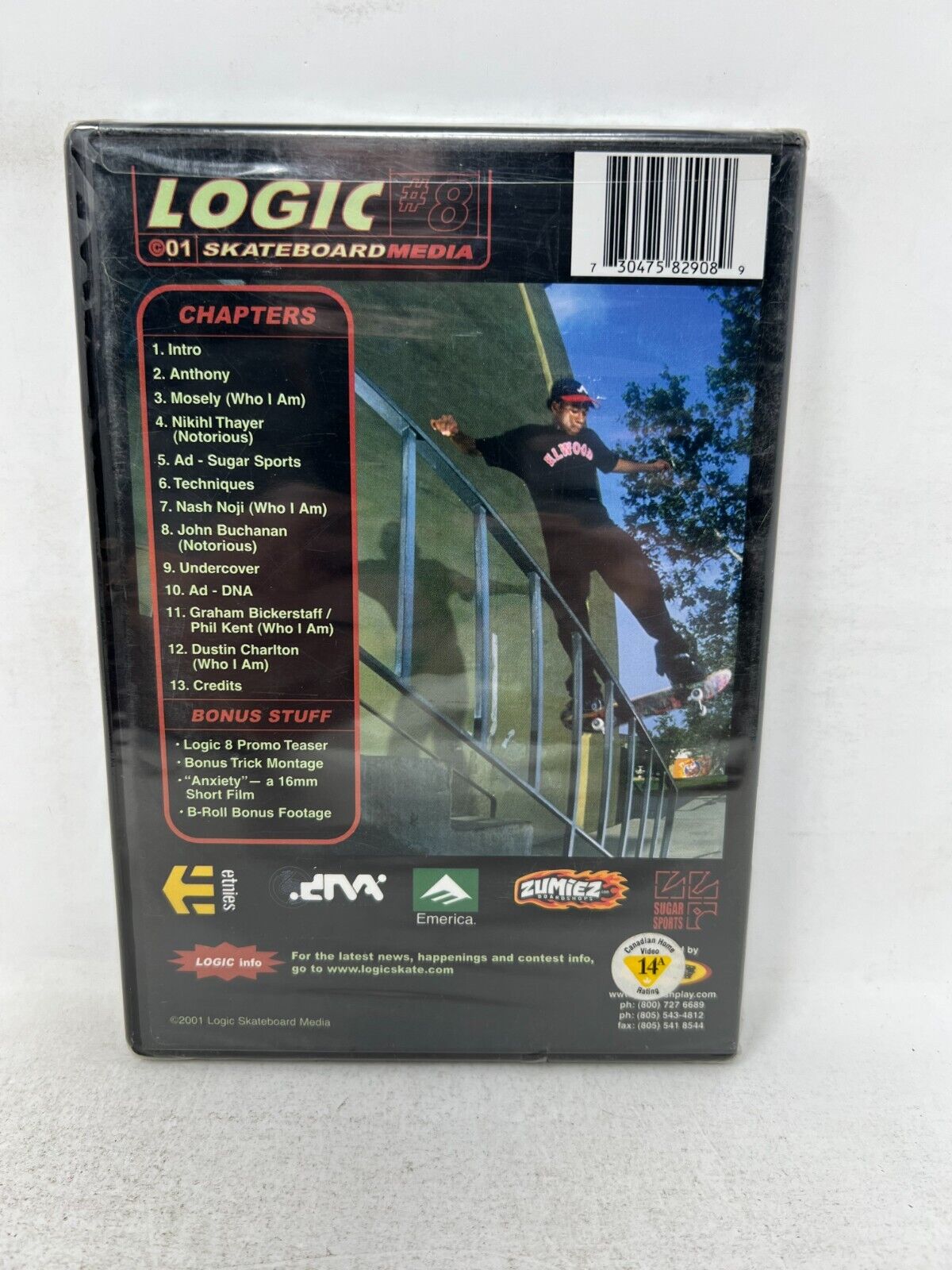 Logic Skateboard Media #8 (DVD) Sports New and Sealed!!!