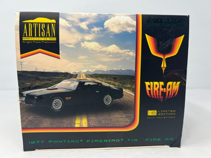 Greenlight 1977 Pontiac Trans Am Starlite Black & Golden Eagle Hood 1:18 Diecast