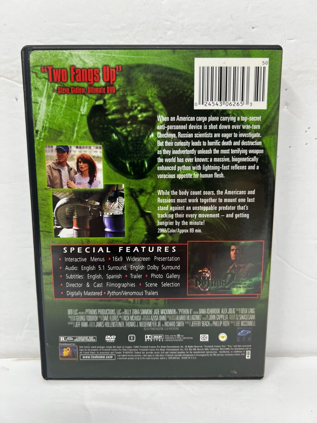 Python 2 (DVD) Horror Good Condition!!!