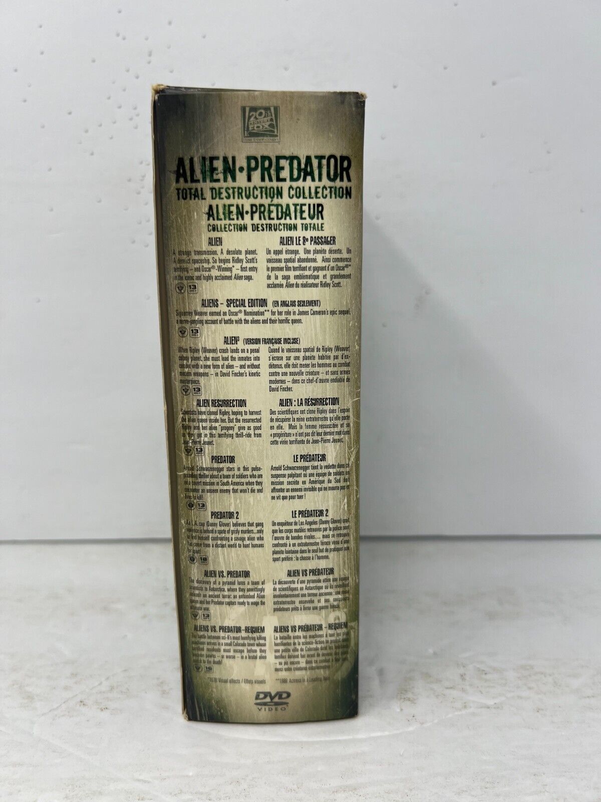 Alien - Predator Total Destruction Collection (DVD) Boxset Good Condition!!!