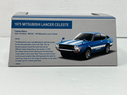 Matchbox 1975 Mitsubishi Lancer Celeste Mattel Creations 1:64 Diecast