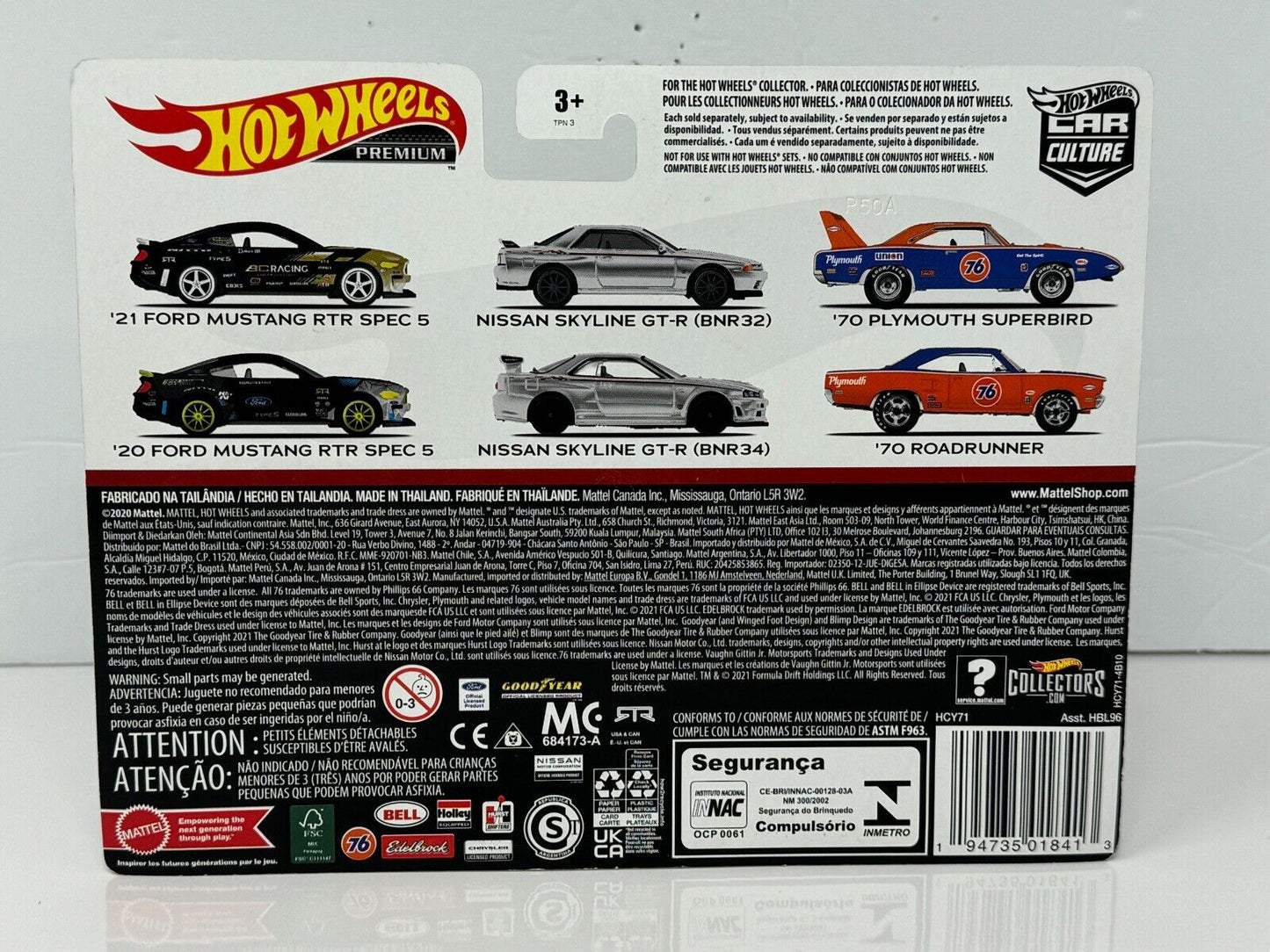 Hot Wheels Premium '21 Ford Mustang RTR Spec & '20 RTR Spec Combo 1:64 Diecast