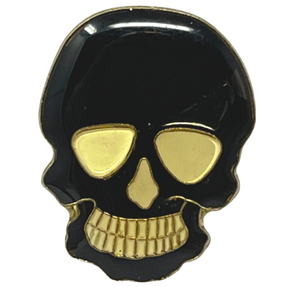 Black Skull Lapel Pin