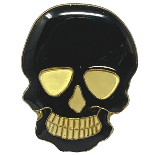 Black Skull Lapel Pin