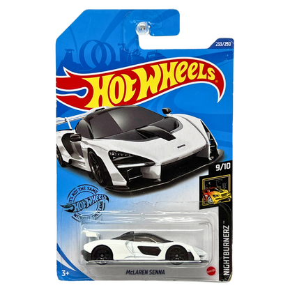 Hot Wheels Nightburnerz McLaren Senna White 1:64 Diecast Version 3