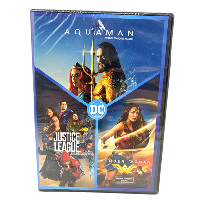 Aquaman / Justice League / Wonder Woman (DVD) DC Movie Collection Sealed!!