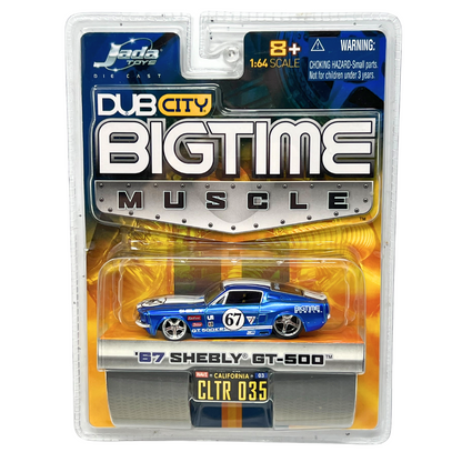 Jada Dub City Bigtime Muscle 1967 Shelby GT-500 1:64 Diecast Blue