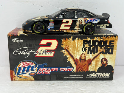 Action Nascar #2 Rusty Wallace Miller Puddle of Mudd 2004 Intrepid 1:24 Diecast