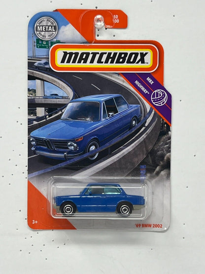 Matchbox MBX Highway 1969 BMW 2002 1:64 Diecast Blue