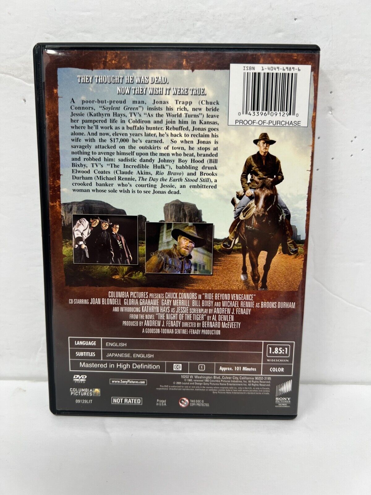 Ride Beyond Vengeance (DVD) Western Good Condition!!!