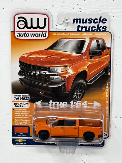 Auto World Muscle Trucks 2020 Chevy Silverado ZL1 LT Trail Boss 1:64 Diecast V. A