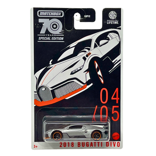 Matchbox 70th Anniversary Special Edition 2018 Bugatti Divo 1:64 Diecast