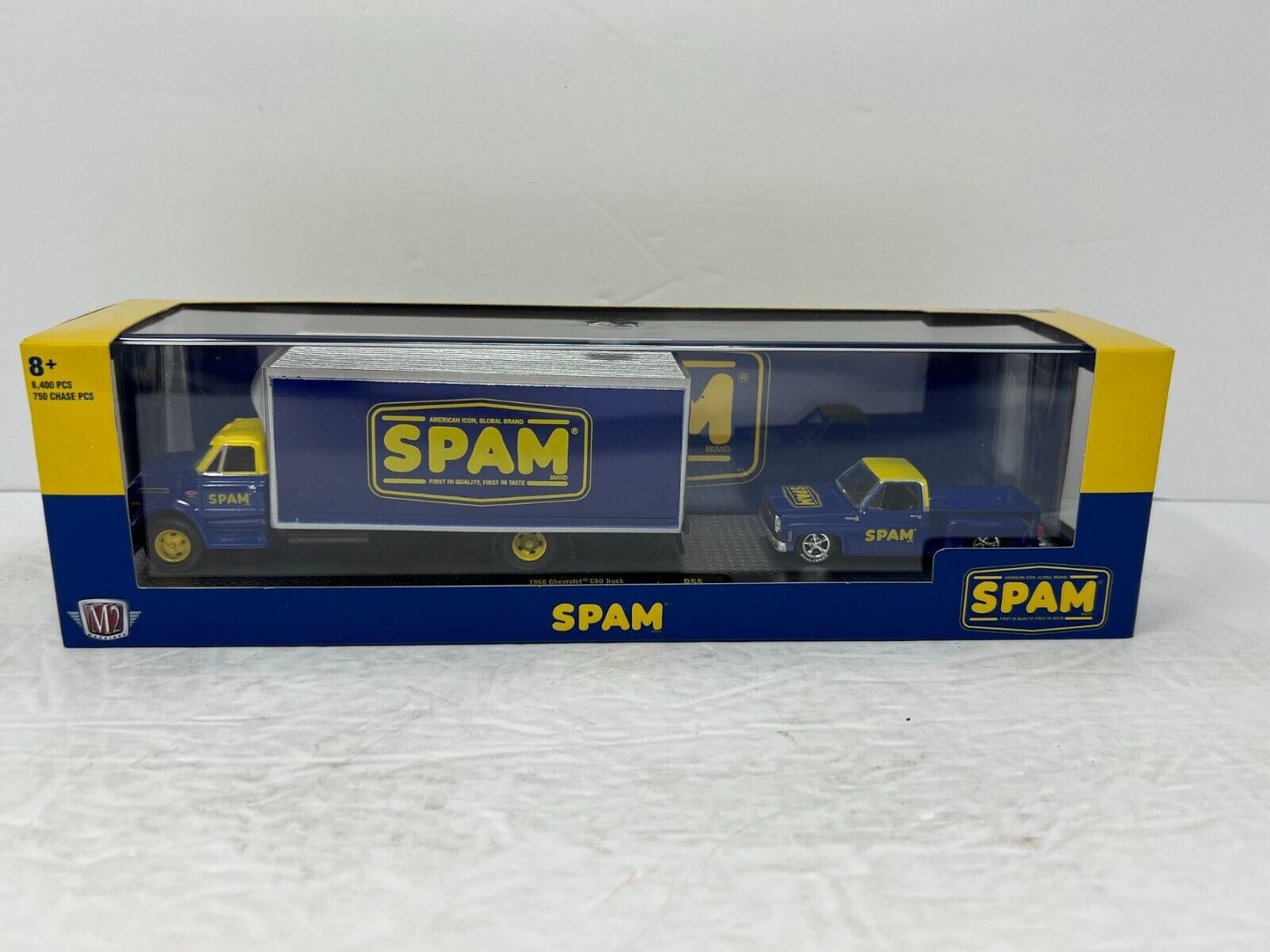 M2 Machines SPAM C60 Truck & 1979 Chevy Silverado Auto-Haulers 1:64 Diecast