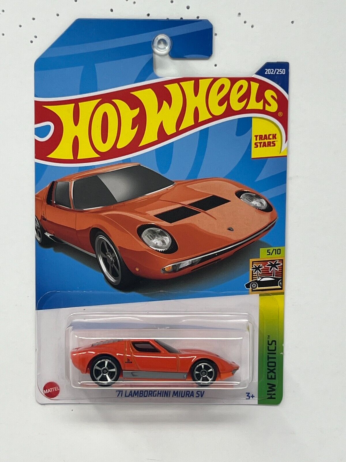 Hot Wheels HW Exotics 1971 Lamborghini Miura SV 1:64 Diecast Orange