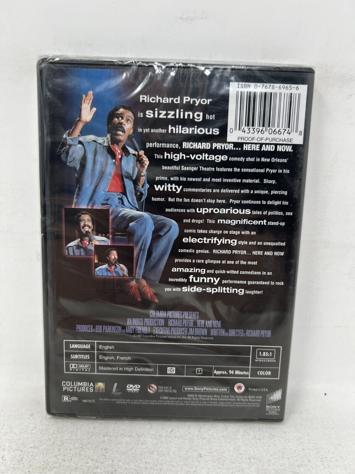 Richard Pryor Here and Now (DVD) Stand-up Comedy New and Sealed!!!