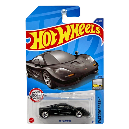 Hot Wheels Factory Fresh McLaren F1 Black 1:64 Diecast