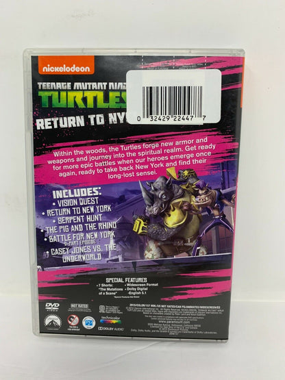 Teenage Mutant Ninja Turtles Return to NYC! (DVD) Kids Cartoon Good Condition!!!