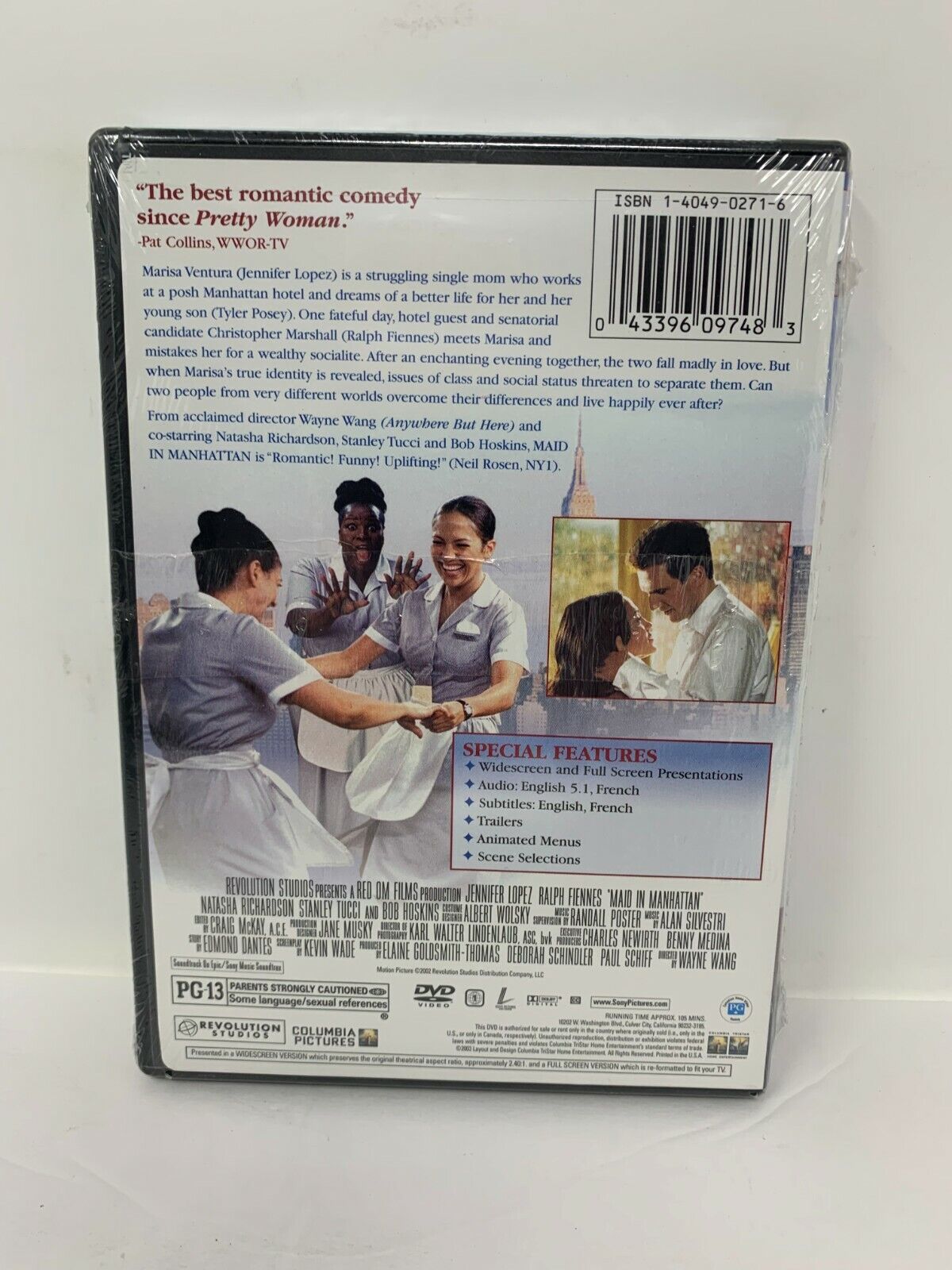 Maid in Manhattan (DVD) Romance Brand New and Sealed!!!