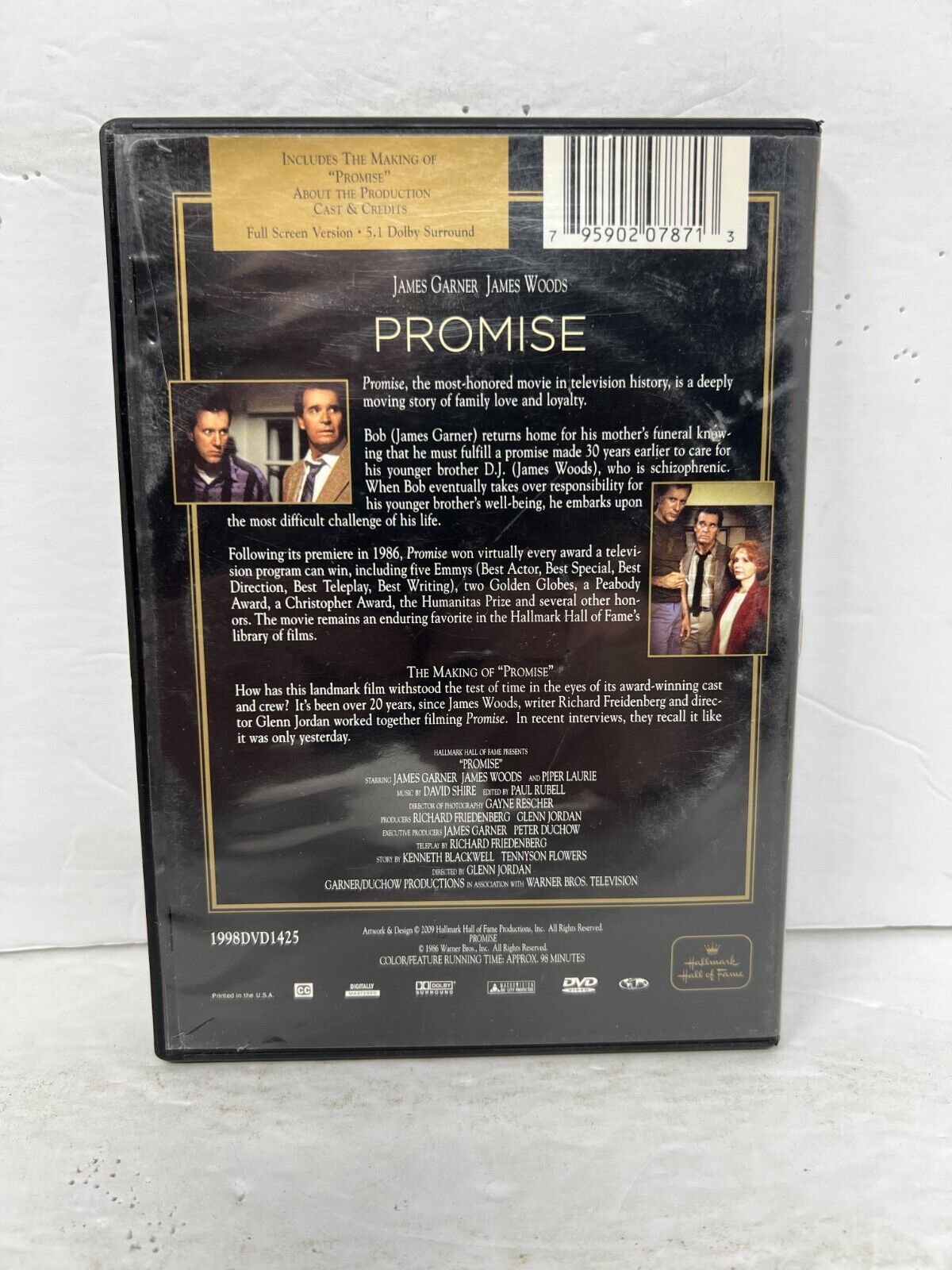 Promise (DVD) Drama Good Condition!!! Hallmark Hall of Fame Gold Crown