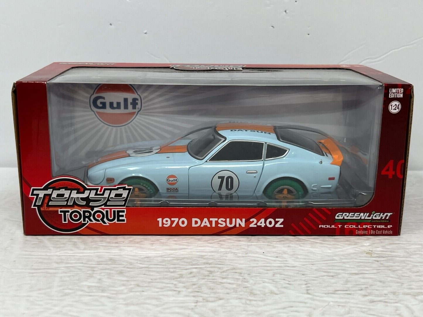 Greenlight Tokyo Torque 1970 Datsun 240Z GREEN MACHINE 1:24 Diecast