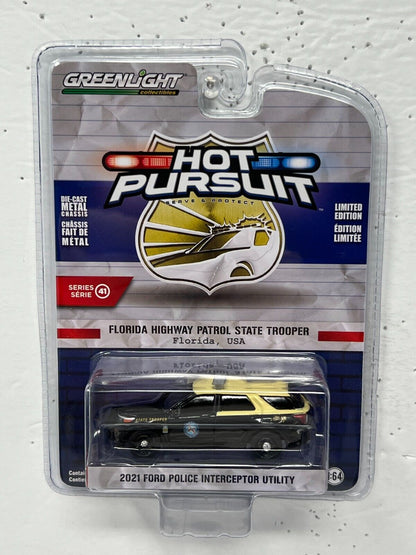 Greenlight Hot Pursuit 2021 Ford Police Interceptor Utility 1:64 Diecast