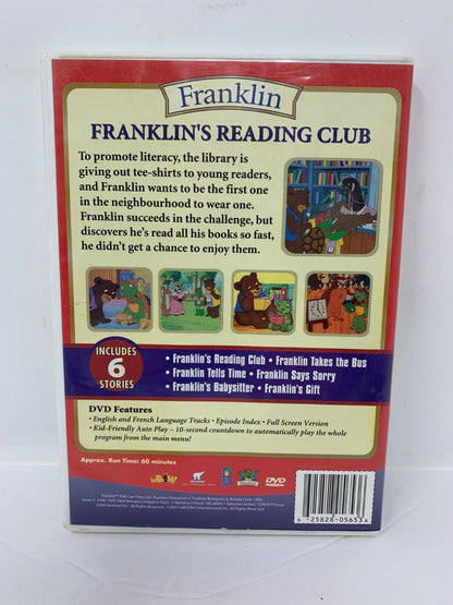 Franklin's Reading Club 6 Stories (DVD) Kids Cartoon Good Condition!!!