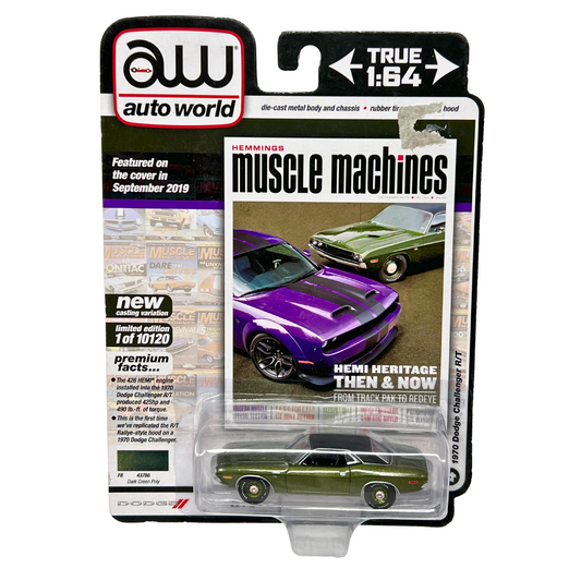 Autoworld Muscle Machines 1970 Dodge Challenger R/T 1:64 Diecast